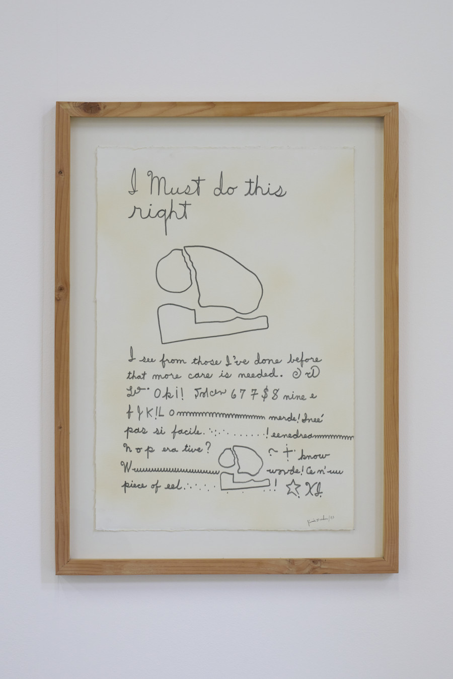 Jimmie Durham, Fribourg, 1993. Photo: Guillaume Python. Courtesy of the Jimmie Durham Estate and kurimanzutto, Mexico City / New York