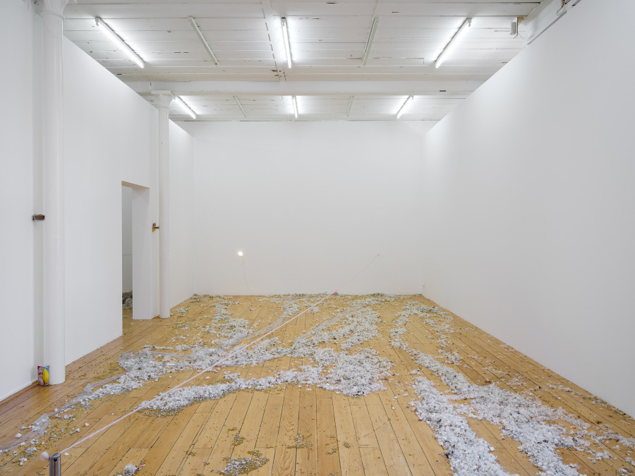 Jason Dodge, installation view, Kunsthalle Friart Fribourg, 2026. Photo: Cedric Mussano