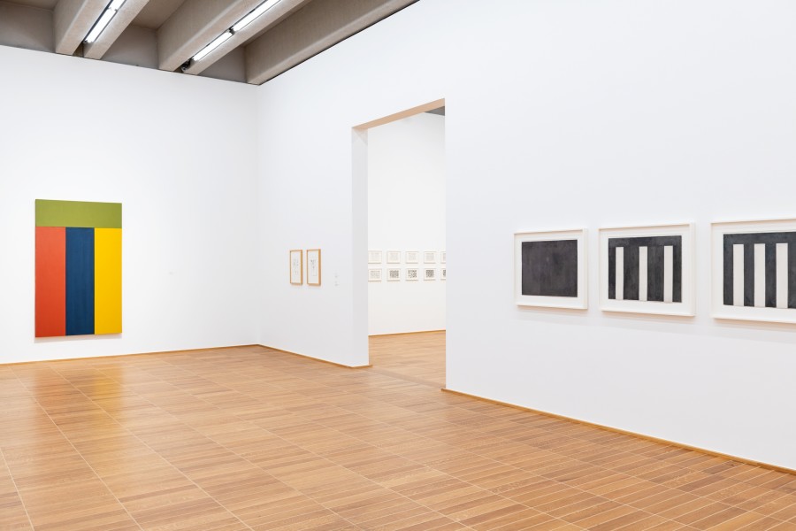 Brice Marden, Elements I, Werke aus der Serie "Post and Lintel", 1981-1982 / 1984/2019, Öl auf Leinwand / Wax and graphite on Arches Aquarelle Torchon paper. Credit: Daros Collection, Schweiz, & Collection of Brice Marden, © 2022, Pro Litteris, Zurich, Foto: Jonas Hänggi