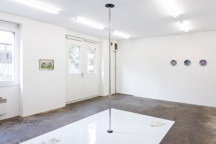 Exhibition view « Meet Me Halfway » at WallStreet, Fribourg, 2023 / Photo: Remy Ugarte / Courtesy: the artist and WallStreet.