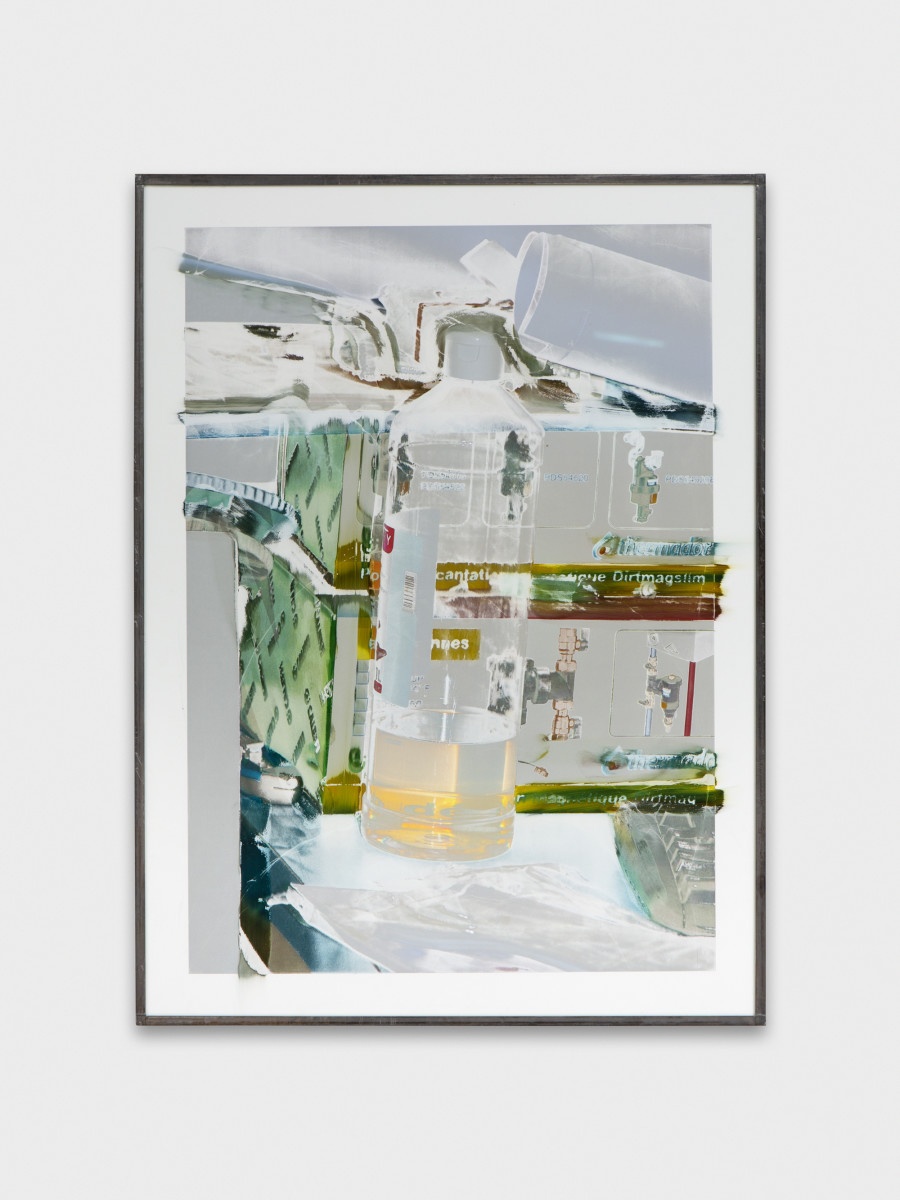 Jean-Vincent Simonet, Thermador (heirloom), 2022, Inkjet print on plastic foil, fingertips intervention, handmade lead frame, anti-reflective glass, 42 × 31cm. Photography: Philipp Rupp / Julien Gremaud. Courtesy of Sentiment and the artist