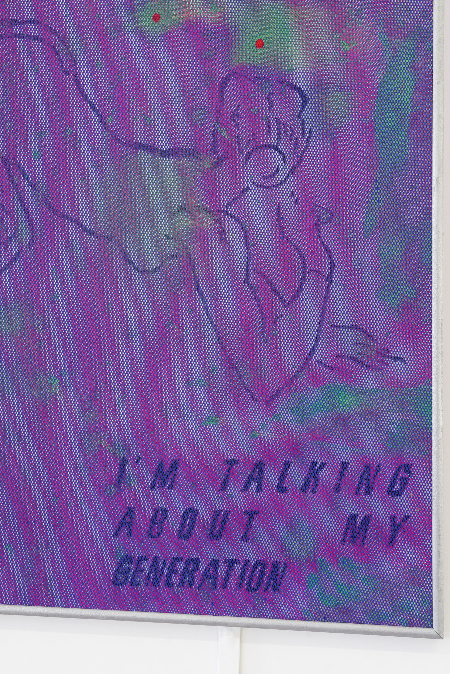 Exhibition view, Where we haven t been, 13 Vitrine, Lausanne, 2025. Detail of Matthieu Hemmer, Differant Love, 2025