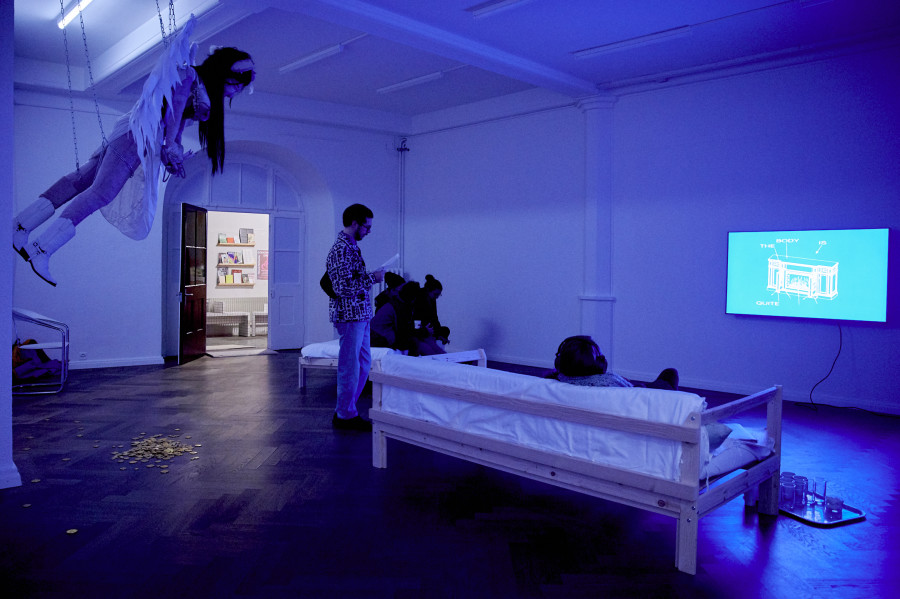 Installation view, Sweet Crip, KRONE COURONNE, 2023. Credits © Alizée Quinche