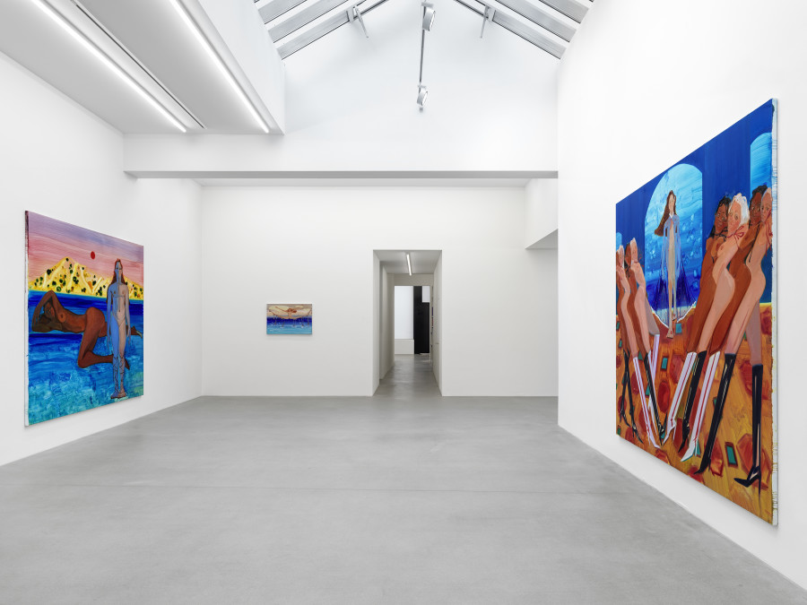 Installation view, Sofia Mitsola, Villa Venus: An Organized Dream, Galerie Eva Presenhuber, Zurich, Waldmannstrasse, 2023. © Sofia Mitsola. Courtesy the artist and Galerie Eva Presenhuber, Zurich / Vienna. Photo: Stefan Altenburger Photography, Zürich