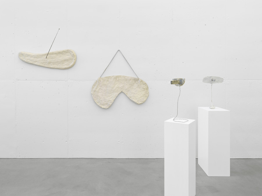 Installation view, Franz West, Die frühen Werke / Early Works, Galerie Eva Presenhuber, Maag Areal, Zurich, 2025. © Archiv Franz West © Estate Franz West. Courtesy the artist and Galerie Eva Presenhuber, Zurich / Vienna. Photo: Stefan Altenburger Photography, Zürich