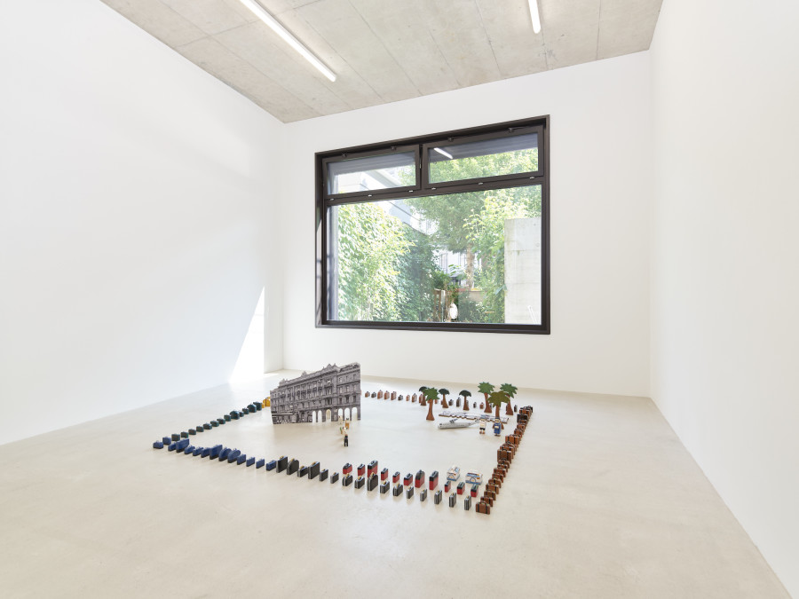 Installation view, Jasmin Werner, Apparat Kleptokrat, Damien & The Love Guru, Zürich, 2025. Courtesy of the artist and Damien & The Love Guru, Brussels/Zurich. Photography : Felix Jungo