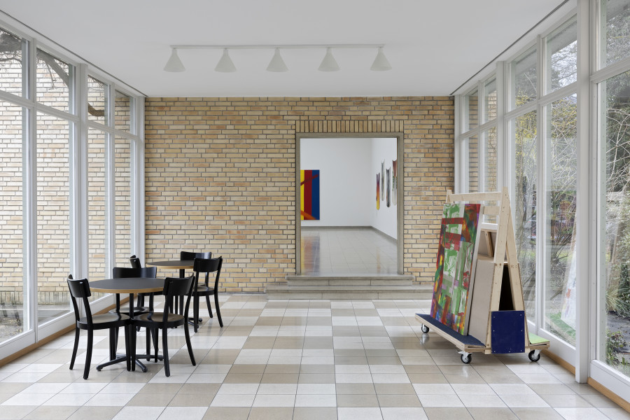 Rochelle Feinstein, The Today Show, installation view, Kunsthaus Glarus, 2025. Photo: Gina Folly. Courtesy the artist and Candice Madey Gallery