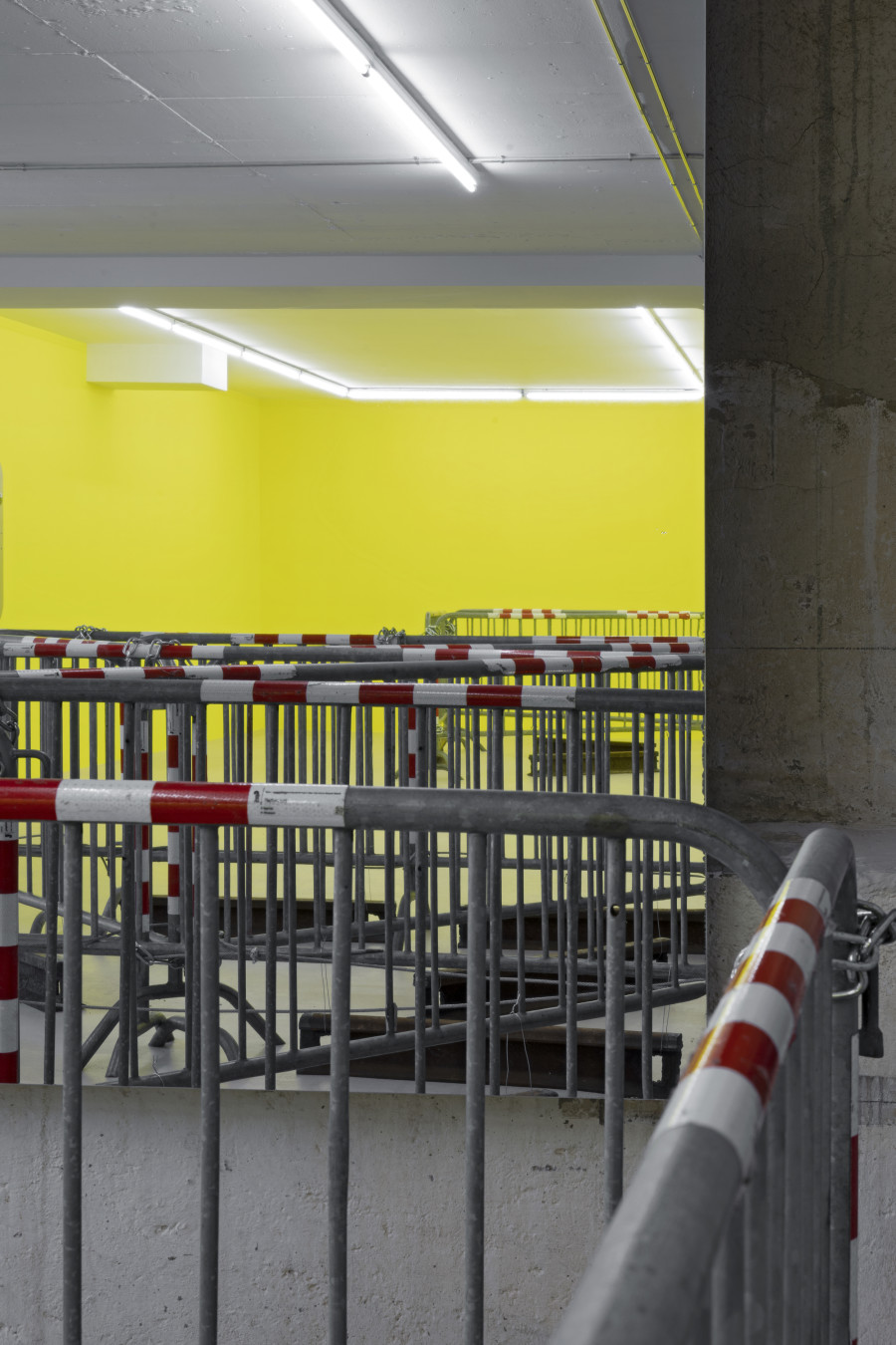 Baker Wardlaw, closeup of (mass distinction) apparatus, 2024, (discrete auto evaluation) apparatus, 2024. Photography: Gina Folly / Copyright and courtesy of the artist and For, Basel