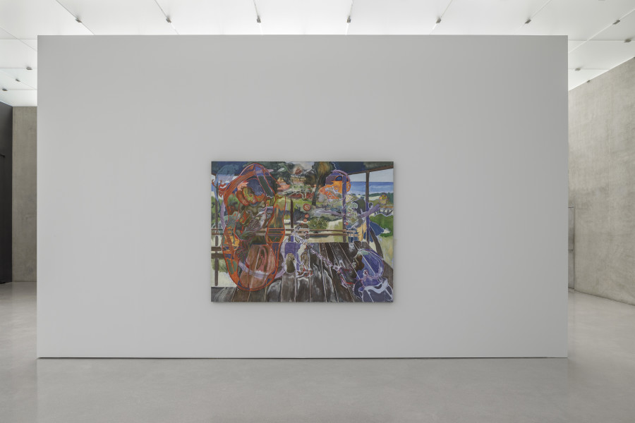 Michael Armitage, Witness, 2022, Installation view third floor Kunsthaus Bregenz, 2023. Photo: Markus Tretter. Courtesy of the artist and White Cube. © Michael Armitage, Kunsthaus Bregenz