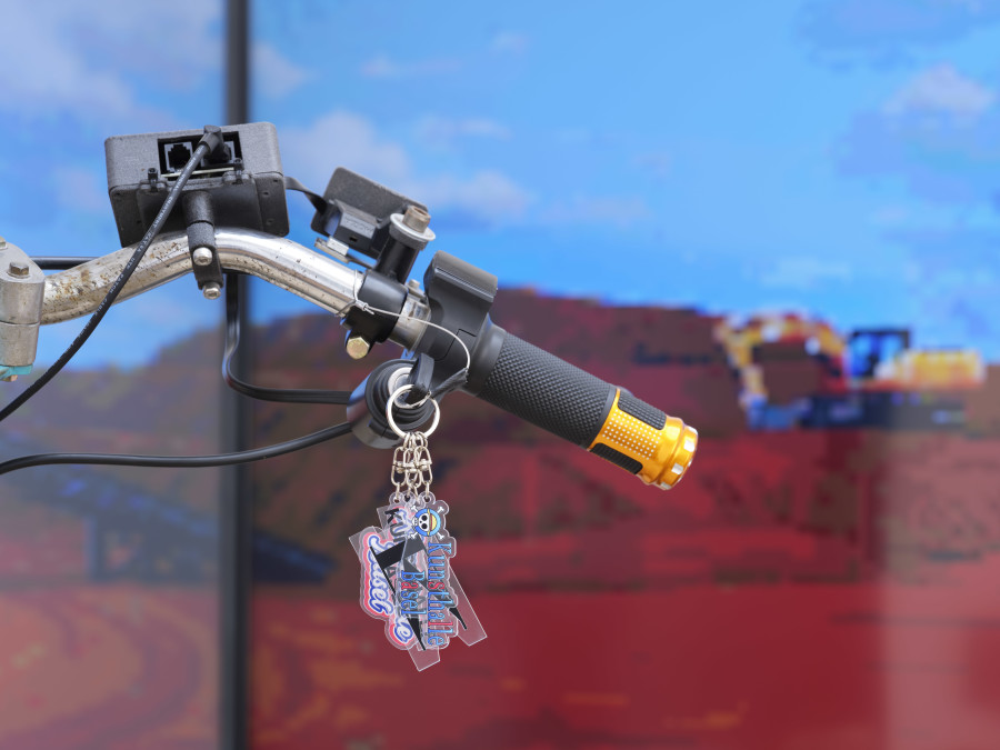 Bagus Pandega, Lap of Extraction, 2025, detail, in: Bagus Pandega, Sumber Alam, Kunsthalle Basel, 2025, photo: Philipp Hänger / Kunsthalle Basel