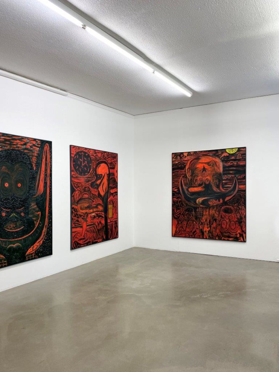 Beni Bischof: Big Painting, Installation view, 2023, Galerie Nicola von Senger.
