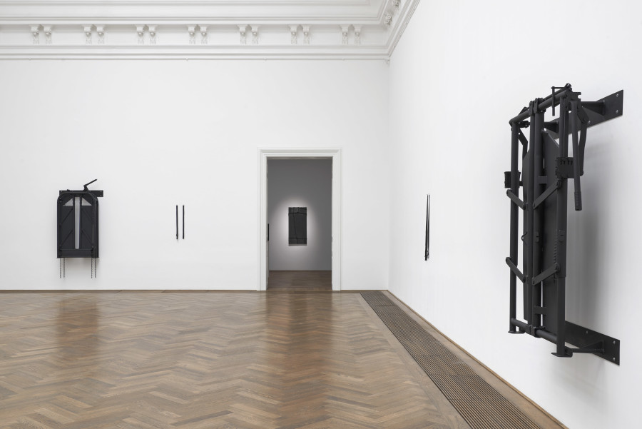Tiona Nekkia McClodden,THE POETICS OF BEAUTY WILL INEVITABLY RESORT TO THE MOST BASE PLEADINGS AND OTHER WILES IN ORDER TO SECURE ITS RELEASE, Kunsthalle Basel, 2023, exhibition view, photo: Philipp Hänger / Kunsthalle Basel