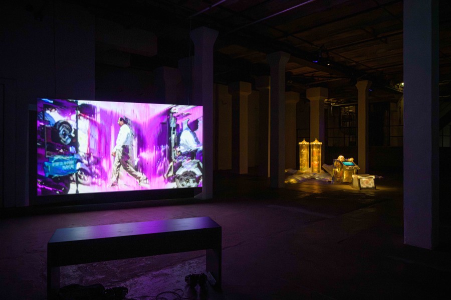Michel Winterberg, Drifting Futures, Galerie für Gegenwartskunst E-WERK, Freiburg im Breisgau, 2026. Courtesy: the artist and Galerie für Gegenwartskunst E-WERK. Photo: Marc Doradzillo