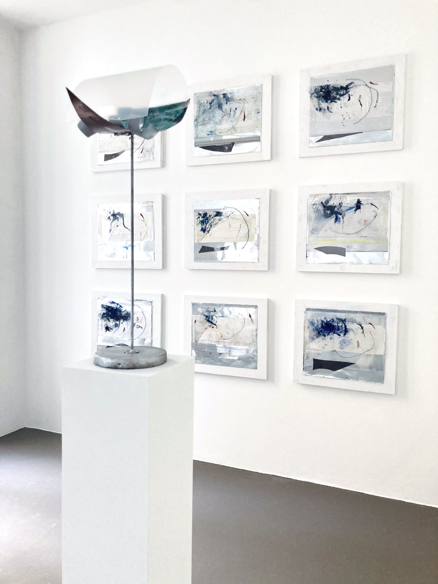 Exhibition view, Hans Kupelwieser - Rudolf Polanszky, Galerie Mezzanin, Geneva, 2025.