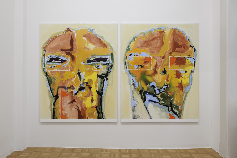 Installation view, KP Brehmer, Rendering Exhaustion: Works from the 1980s, Galerie Oskar Weiss, Zürich, 2025. Photo credit: Gina Folly