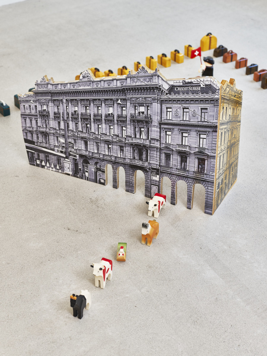 Installation view, Jasmin Werner, Apparat Kleptokrat, Damien & The Love Guru, Zürich, 2025. Courtesy of the artist and Damien & The Love Guru, Brussels/Zurich. Photography : Felix Jungo