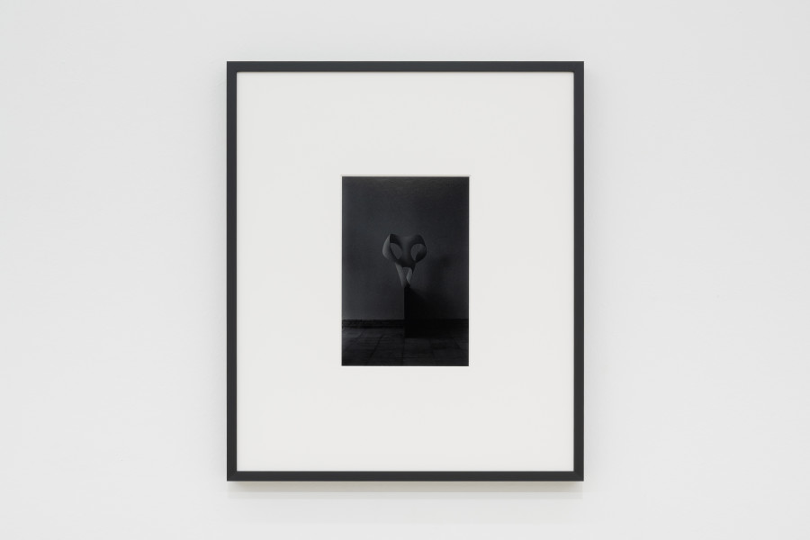 View of Untitled (Max Bill at the 29th Venice Biennale) 1958, Inkjet print on paper, 2026, 38 x 32 cm, framed, at Ausstellungsraum Klingental, Basel, 2026 / Photo: Finn Curry / © Maria Netter, SIK- ISEA (Zürich); Courtesy: Fotostiftung Schweiz, Diogo Pinto