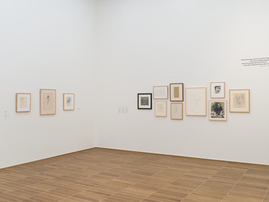 Exhibition view, Jasper Johns — The artist as collector, From Cezanne to de Kooning, Kunstmuseum Basel, 2023. Photo credit: Max Ehrengruber