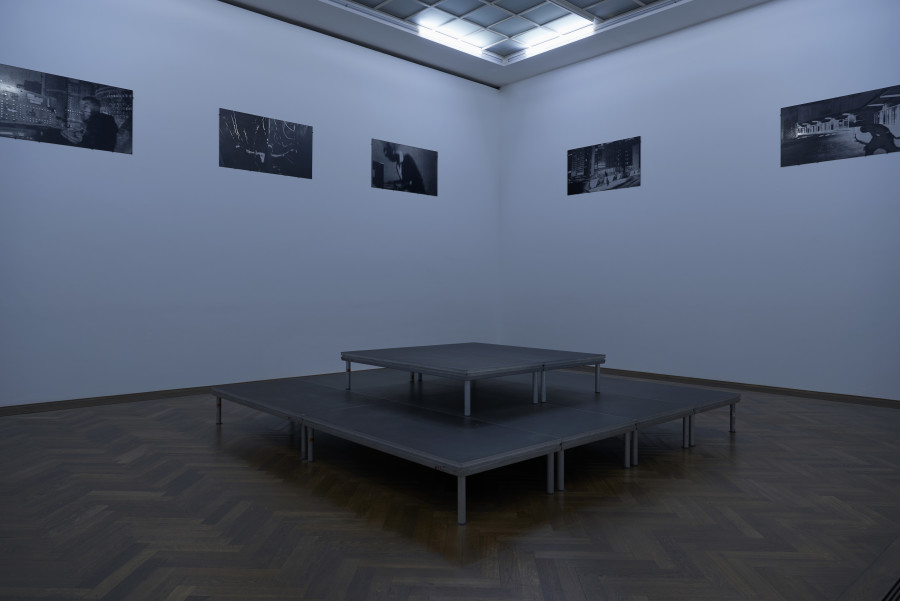 Valentin Noujaïm, PANTHEON, exhibition view, Kunsthalle Basel, 2025, photo: Philipp Hänger / Kunsthalle Basel