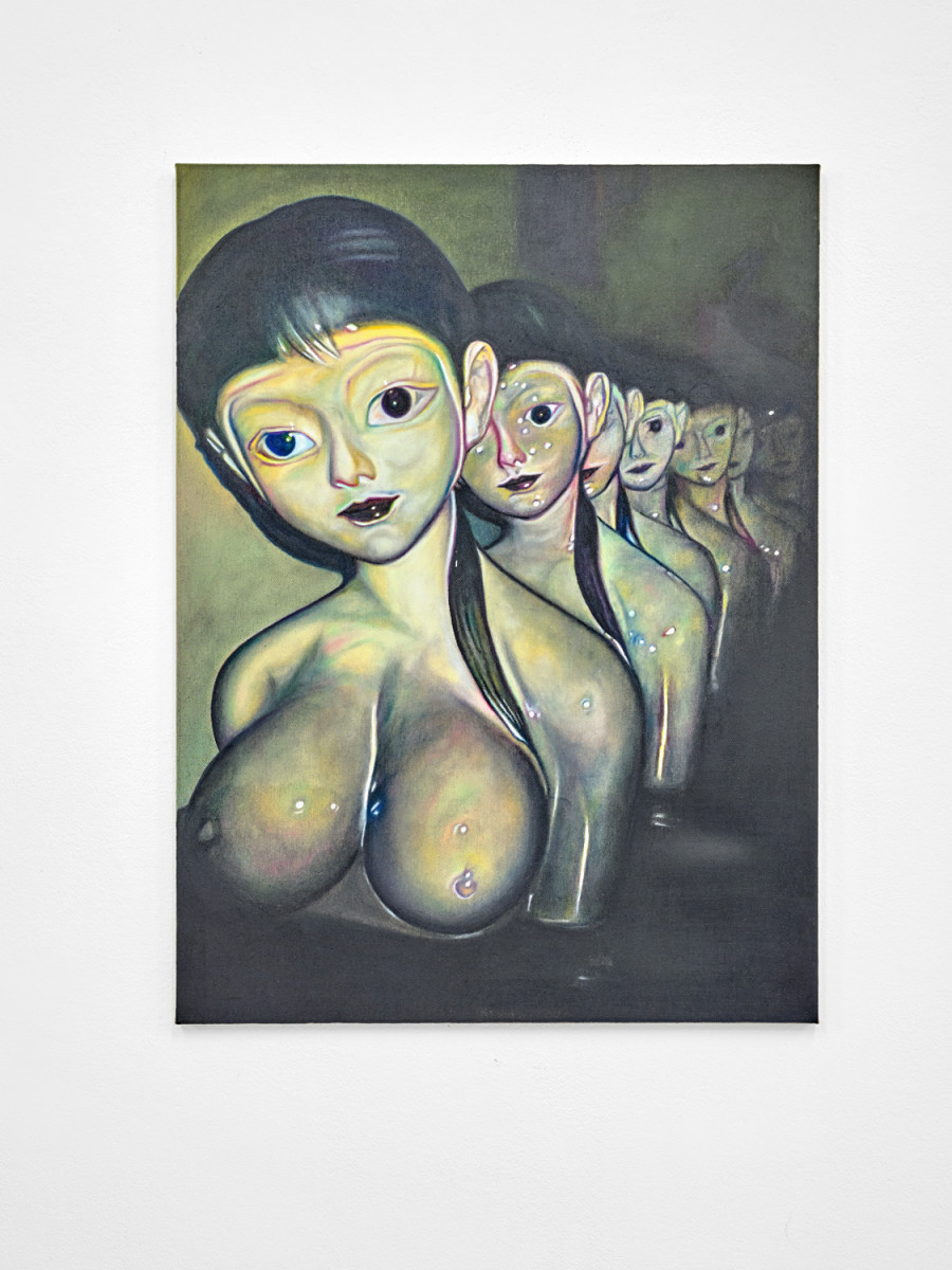 Almost tender, Exhibition view, 2026, Ferme de la Chapelle. © Photo by Nicolas Delaroche Studio. Mother, 2026, oil on canvas, 80 x 60 cm