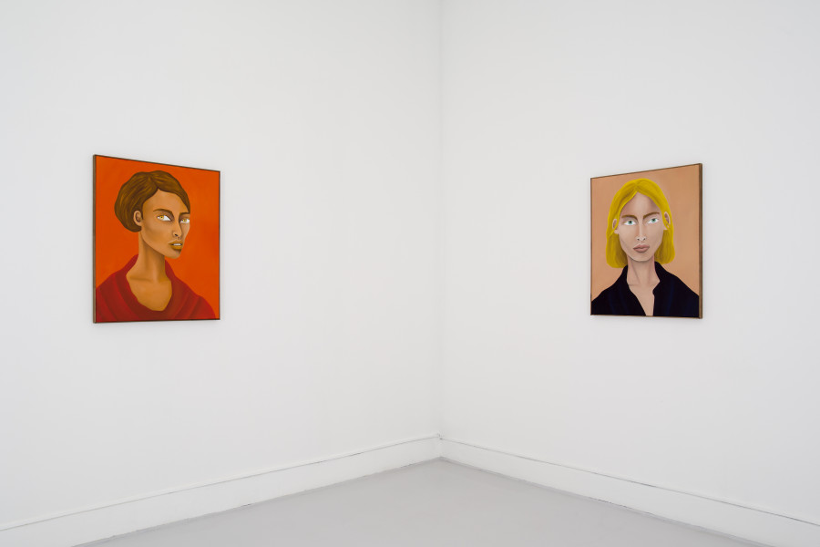 Exhibition view, "Together Separated", Rebecca Brodskis, Fabienne Levy, Geneva, 2025. Photo credit: Claude Cortinovis