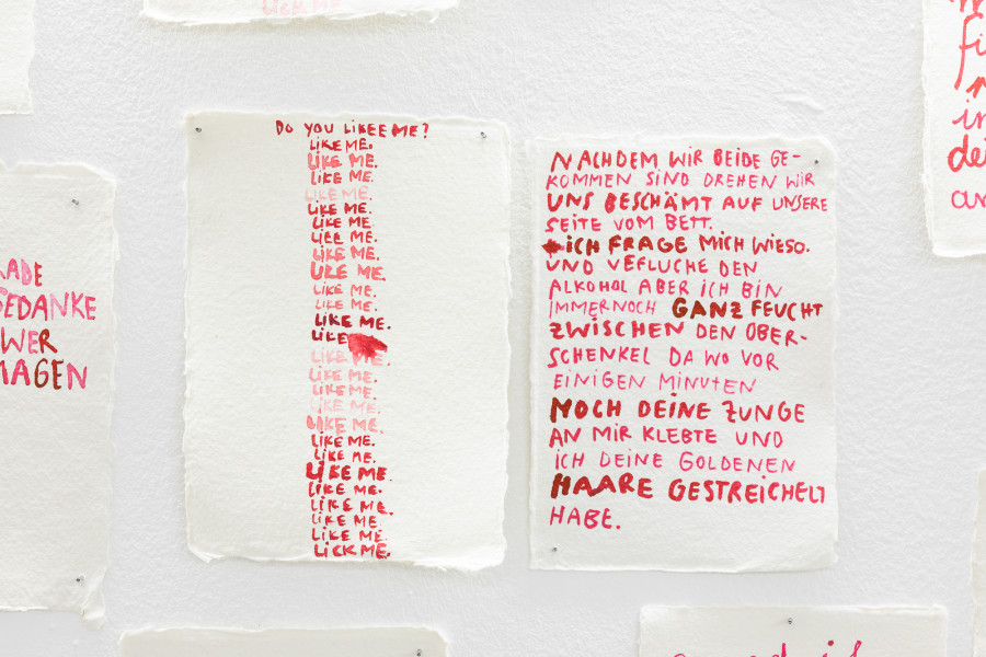 Exhibition view, Love, Gruppenausstellung in der Kunsthalle Luzern, Kunsthalle Luzern, 2025. Photo credit: Kilian Bannwart