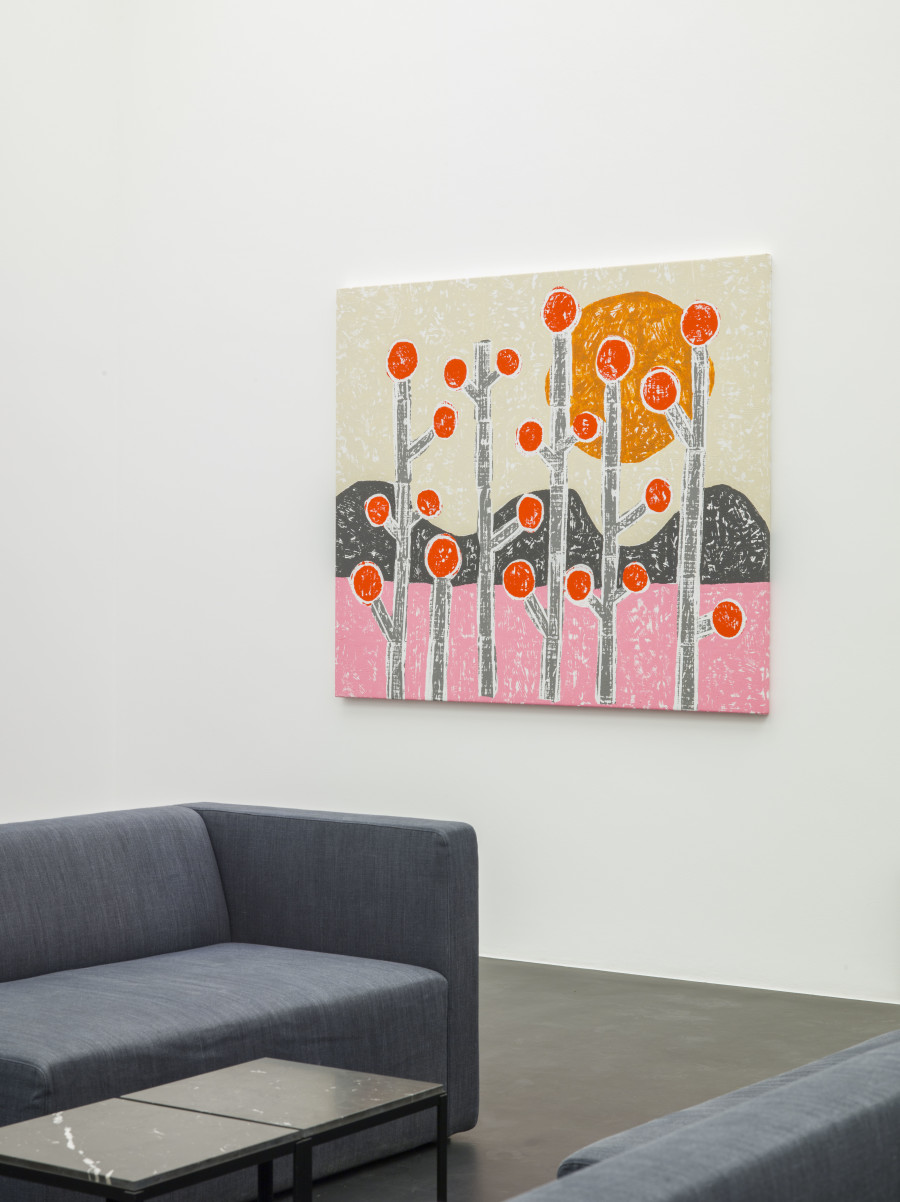 Installation View, Olaf Breuning: BIG DROPS at von Bartha, S-chanf, 27 March – 29 May 2021. Image courtesy the artist and von Bartha. Photo: Simon Schwyzer.