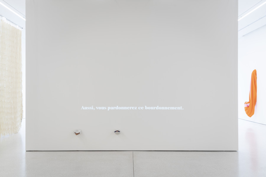 Vue de l'exposition Gina Proenza. Toi et ta bande. Prix Culturel Manor Vaud 2024. Photo: Jonas Hänggi, MCBA Lausanne