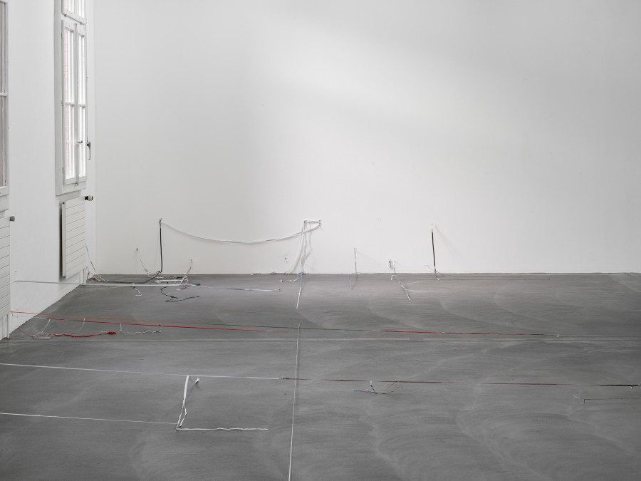Olga Balema, The bizarre space of complex numbers, installation view, Kunsthalle Friart Fribourg, 2025. Photo: Cedric Mussano