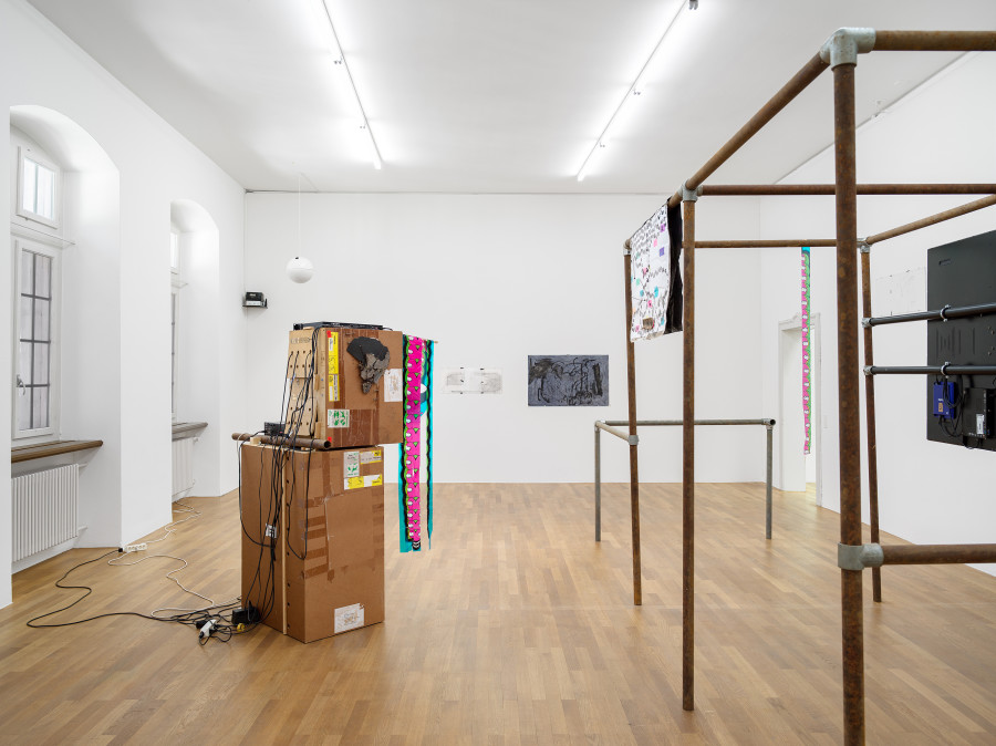 LA Timpa, I Got A New Joint: What I Should’nt Do With The Money, Kunsthalle Winterthur, 2025. Photo: Cedric Mussano. Courtesy of Kunsthalle Winterthur.