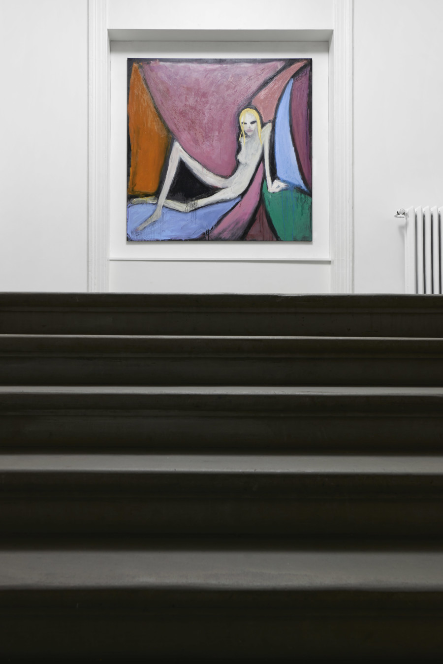 Tobias Spichtig, Nude (Psyche), 2023, installation view, in: Tobias Spichtig, Everything No One Ever Wanted, Kunsthalle Basel, 2024photo: Philipp Hänger / Kunsthalle Basel