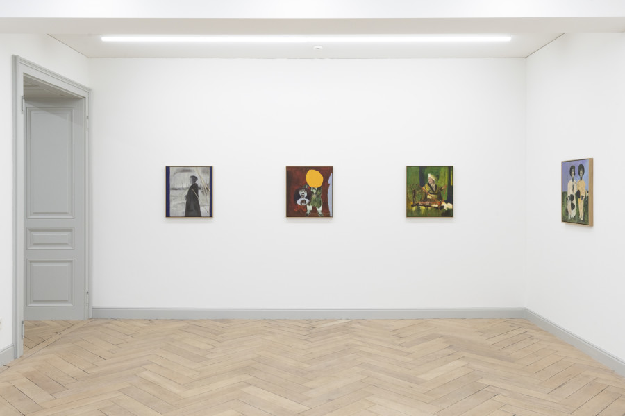 Exhibition view, Uwe Wittwer: The Blind Singer Leads the Way, Galerie Peter Kilchmann, Zurich, Switzerland, 2024. Courtesy the artist and Galerie Peter Kilchmann, Zurich/Paris. Photo: Sebastian Schaub