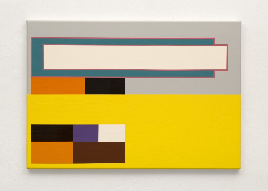 Andreas Hochuli, Abstraction, 2025, acrylic on canvas, 45 x 65 cm. Galerie Heinzer Reszler, 2026. Courtesy of the artist and the gallery