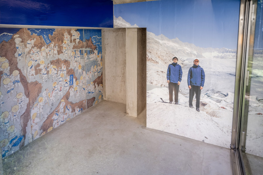 Exhibition, Willimann / Arai, Walking with the Rhone, Lemme, 2023. Photo credit: Romain Iannone, Josiane Imhasly (Lemme)