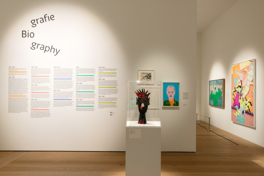 Installation view «Kiki Kogelnik. Retrospective», Kunsthaus Zürich, 2024. Photo credit: Kunsthaus Zürich, Franca Candrian