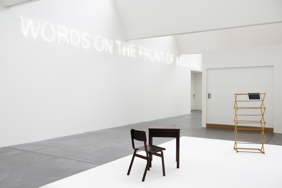 Exhibition view, John Wood & Paul Harrison, Love Songs for Desperados, von Bartha, Basel, 2025. Photo: Andreas Zimmermann / von Bartha