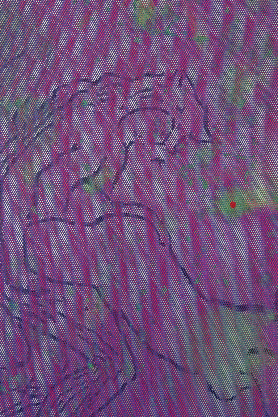 Exhibition view, Where we haven t been, 13 Vitrine, Lausanne, 2025. Detail of Matthieu Hemmer, Differant Love, 2025