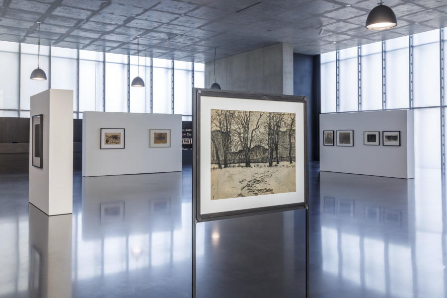 Günter Brus, Exhibition view ground floor Kunsthaus Bregenz, 2024. Photo: Markus Tretter. Courtesy of the artist. © Günter Brus, Kunsthaus Bregenz