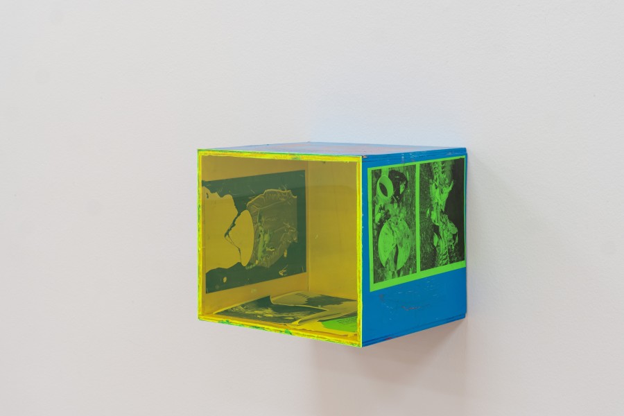 Henrik Olesen, Box, 2018. Courtesy Mackert Collection. Installation view Kunstmuseum Liechtenstein. Photo: Sandra Maier. © Henrik Olesen/Kunstmuseum Liechtenstein, Vaduz