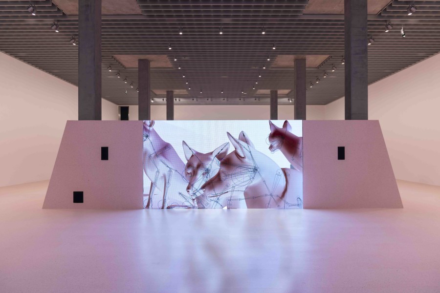 Installation view, “Shahryar Nashat. Streams of Spleen", MASI Lugano, 2024. Photo © MASI Lugano, photography Luca Meneghel