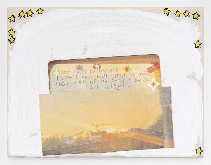 Elise Corpataux, KIDS ARE ALWAYS RIGHT, 2024, Acrylic and iron transfer print on canvas, 30 x 40 cm. ©2024 suns.works and the artist. Photography: Claude Barrault, Remy Ugarte Vallejos et al.