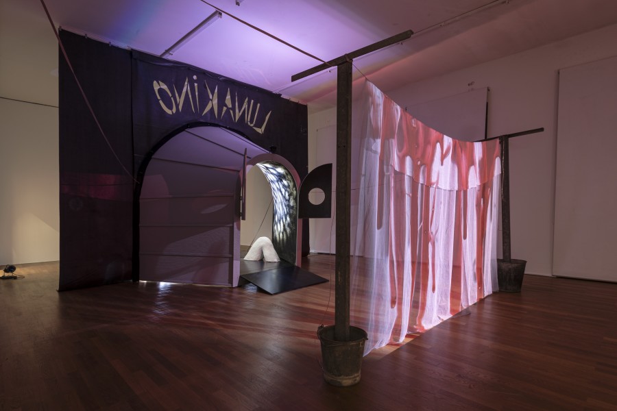 Pauline Curnier Jardin, Luna Kino, 2022. Exhibition view Kunsthalle Winterthur, 2023. Foto: Christian Schwager © 2023 Kunsthalle Winterthur / Pauline Curnier Jardin / ChertLüdde