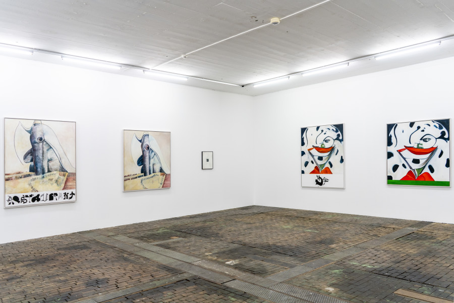 Vue d’exposition de Dialogue of the Dogs de Will Benedict au Centre d’Art Contemporain Genève (15.10.2022‒18.12.2022). © Centre d’Art Contemporain Genève. Photo : Julien Girard