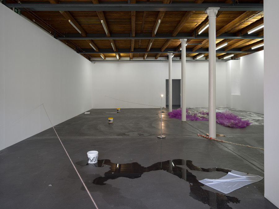 Jason Dodge, installation view, Kunsthalle Friart Fribourg, 2026. Photo: Cedric Mussano