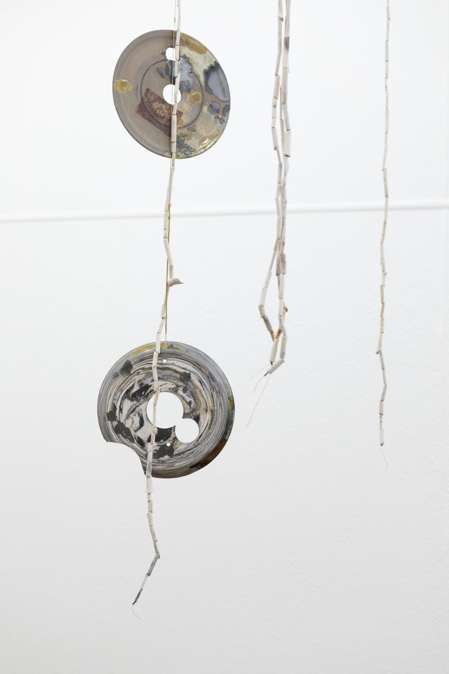 Installation view, THIS CHAPTER BEGINS TWICE, Ève-Gabriel Chabanon, KRONE COURONNE, 2025. Photo credit: Michal Schorro