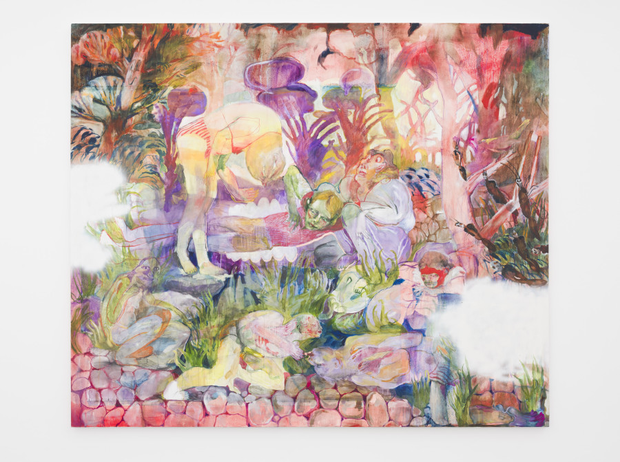 Jeanne Jacob, Au bord de l’étang, 2024. CAN Centre d’art Neuchâtel, Switzerland. Photography: Sebastian Verdon. Courtesy: All images copyright and courtesy of the artist and CAN Centre d’art Neuchâtel