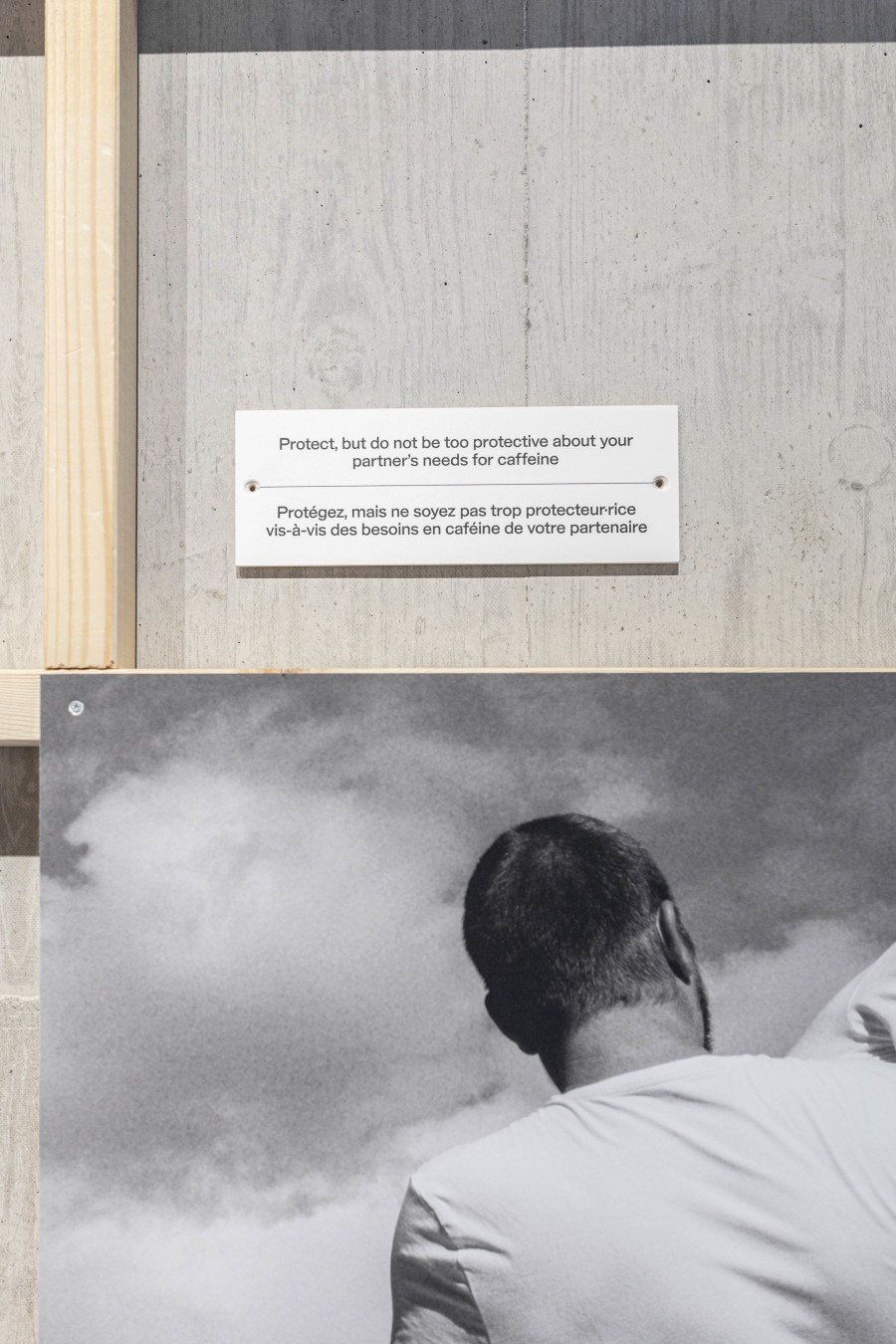 Installation view, Sabine Hess & Nicolas Polli, One Bed, Two Blankets, Seventy-Six Rules, Maison de l'enfance et de l'adolescence, Centre de la photographie Genève, 2025. Photo credit: Aix Golay