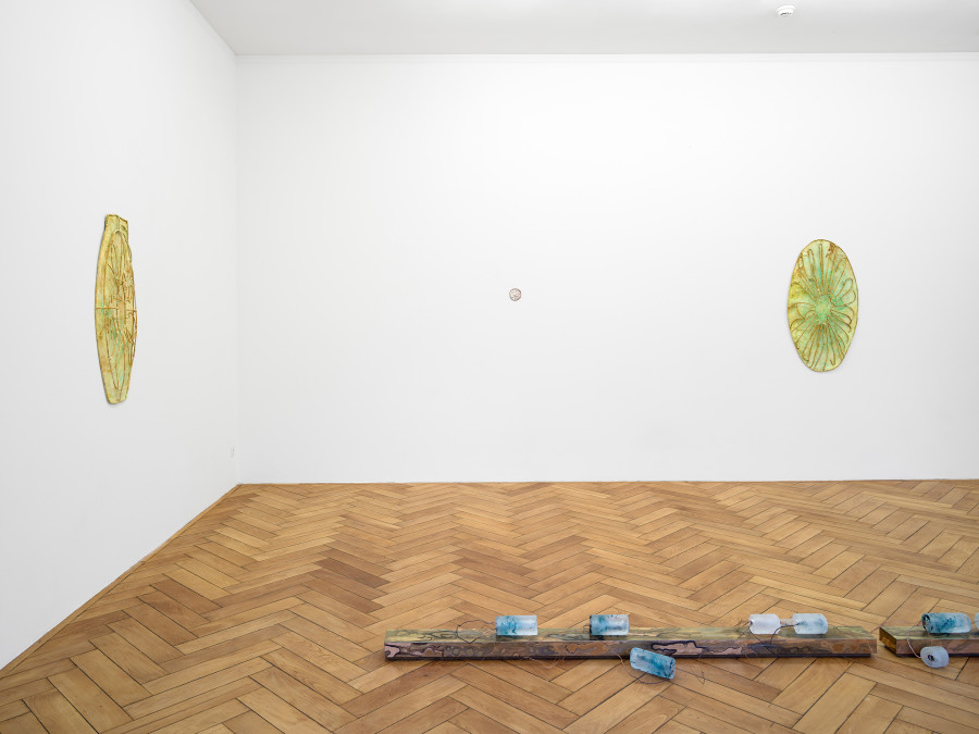 Matheline Marmy, Memory Float / No Prospect for an End, installation view Stadtgalerie Bern, 2025. Photo: Cedric Mussano. Image copyright and courtesy of the artists and Stadtgalerie, Bern