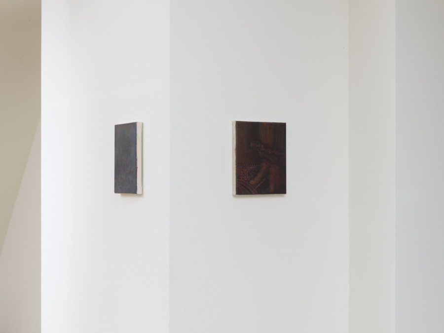 Exhibition view, 01/In-Situ: Scale, distance and itimacy adust. Not a white cube. A lived space. Noah Kohlbrenner, Body Archive, Zürich. Photo credit: Felix Jungo