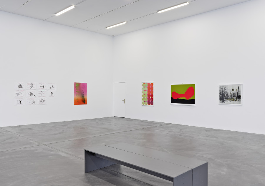 Installation view, MONOTYPES, Edition VFO at Kunsthalle Zürich, 2023. Courtesy of Edition VFO, Kunsthalle Zurich, the artist and Bernhard Strauss.